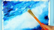 Watercolor For Beginners _ Supplies & Watercolor Techniques for Beginners & Painting the Ocean-Wg