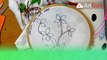 Hand Embroidery Art - Kanta work design-HOX