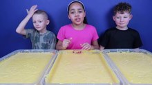 Kids vs Food! Super Gross Toy Challenge - CUSTARD! Shopkins - Num Noms - Hot Wheels Prizes-3s