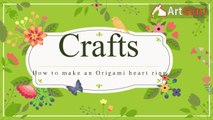 Origami Art  - How to make an origami heart ring-e-vBl6