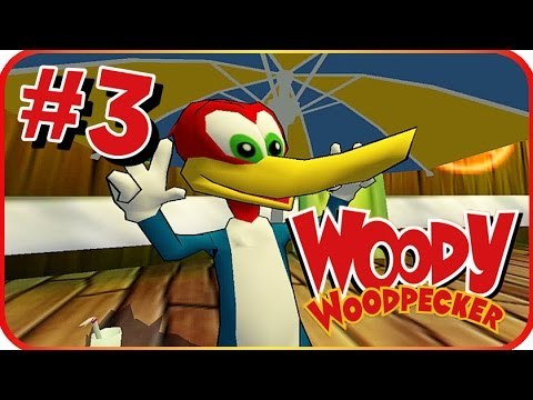 Woody Woodpecker: Escape from Buzz Buzzard Park Walkthrough Part 3 (PS2, PC) Level 3 - Pirate Part A
