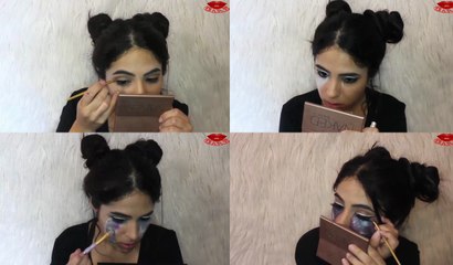 Halloween Makeup | Galaxy Teardrops