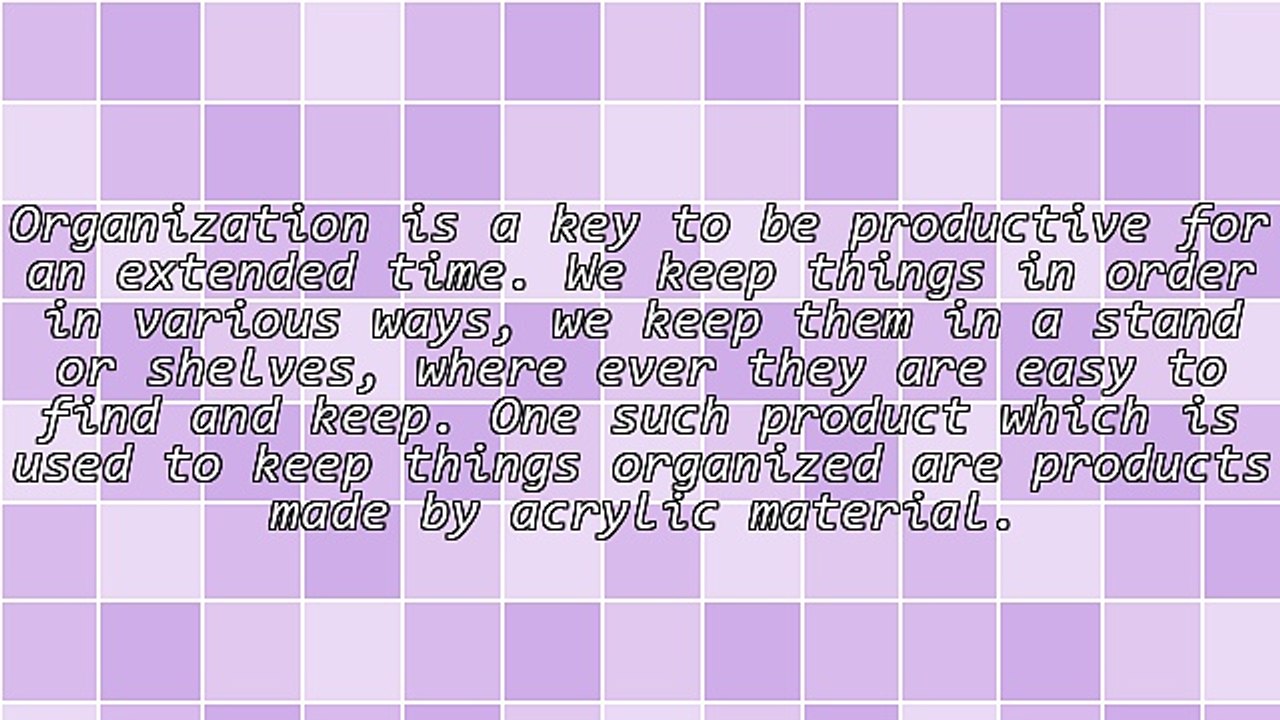 Optimization of Acrylic Products in Advertising