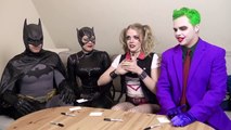 Batman, Joker - SUPERHERO MOVIE CHALLENGE! Harley Quinn, Catwoman-qultcxTvR