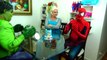 Spiderman Cooking Big Mac with Frozen Elsa & Hulk - Fun Superheroes Movie In Real Life-XY