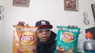 Review(mukbang)..New Flavor Lay's Chips ..Beer n Brats and Southwestern Queso.-1j4q