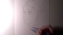 Let's Draw PRINCESS ZELDA from THE LEGEND OF ZELDA - BREATH OF THE WILD - FAN ART FRIDAY-U1