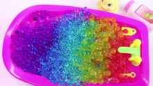 Baby Doll Orbeez Bath Time Nursery Rhymes Finger Song DIY How To Make Colors Slime Heel-h1Fq