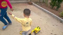 Excavator and truck for kids-yXTJN
