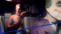 Spiderman & Joker Dancing in Car Hip Hop! - Whip Nae Nae - In Real Life Superheroes スパ