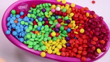 Learn Colors Crying Baby Doll Bath Time With M&Ms Chocolate Nursery Rhymes Finger Song-N