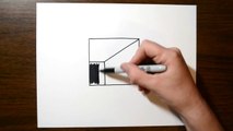 How to Draw 3D Hole on Paper for Kids - Very Easy Trick Art!-yT4xq6Cg