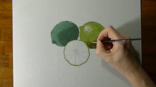 Drawing of some limes - How to draw 3D Art-t5Ju