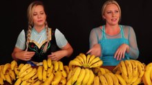 Frozen Elsa vs Anna BANANA CHALLENGE Food Fight w _ Spiderman Joker Maleficent - Superhero Fun IRL-INOHAorf