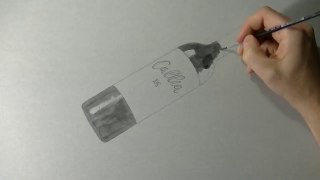 3D Art - Drawing of a Bottle of Callia-izeMm
