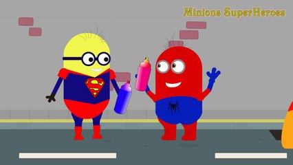 Minions Spiderman & Frozen Elsa Crying in Prison Funny Story! w_ Minions Banana Superhero Fun IRL-tHvw7U