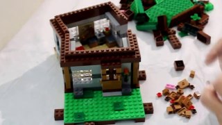 LEGO MINECRAFT!! [PART 3] Set 21115 THE FIRST NIGHT - Time-Lapse Build, Unboxing, Kids Toys-FVZ