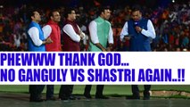 IPL 10: Saurav Ganguly, Ravi Shastri leave differences aside at BCCI felicitation | Oneindia New