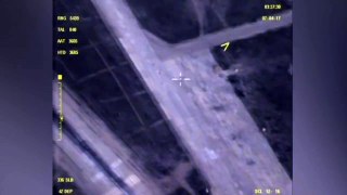 Российские военные показали последствия ударов США по базе Шайрат кадры с воздуха