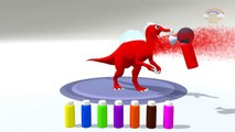 Learn Colors with Dinosaurs Spray Bottles _ Co es for Children _ Colors Videos for Kids-W