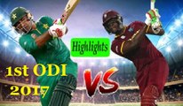 PAKISTAN VS WESTINDIES 1st ODI HIGHLIGHTS 07th APR 2017