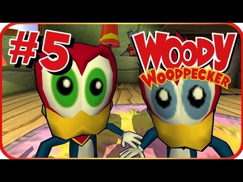Woody Woodpecker: Escape from Buzz Buzzard Park Walkthrough Part 5 (PS2, PC) Level 5 - Pirate Part C