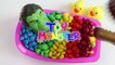 Superhero Hulk Baby Doll Bath Time M&Ms Chocolate Shower With Nursery Rhymes Finger Family Song-T_Prvy