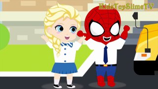 Spiderman & Frozen Elsa Fight with Giant Ant Funny Story! w_ Pikachu, Superman Superhero Fun IRL--4nL1den