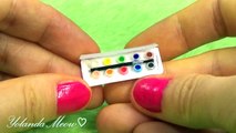 Miniature Watercolor Set DIY (actually works!) - Art Supplies - YolandaMeow♡--p0L3fJ4