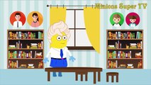 Minions Spiderman & Frozen Elsa Reading Magazine Play Boy in Classroom Funny Story! w_ Minions Fun-x_0