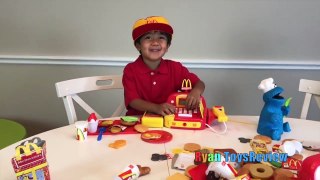 McDonald's Happy Meal Toy Pretend Play Food! Cash Register Hamburger Maker French Fries Shake-rMaIaJ