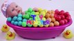 Nursery Rhymes Finger Song Learn Colors Bubble Gum Baby Doll Bath Time-YWJXt