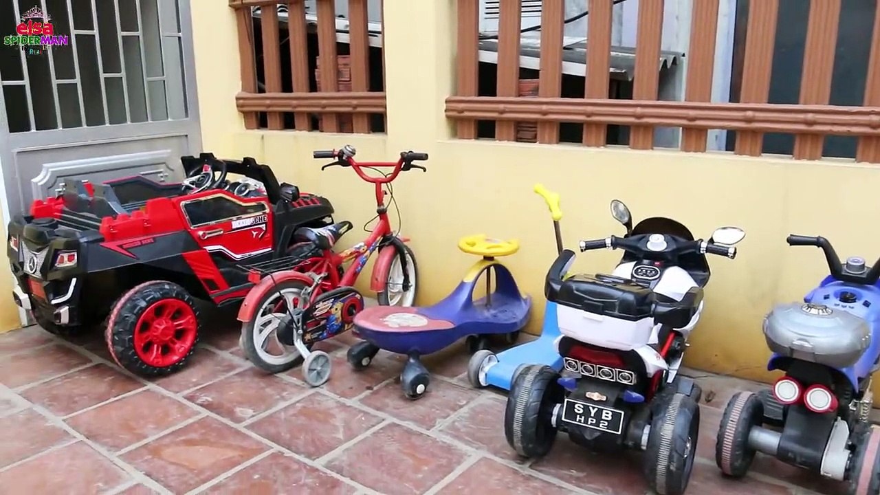 Frozen Elsa & Spiderman ★ POLICE BABY Arrest Thief Fails Toy Cars Maleficent, Hulk w_ Superhero fun!-_p-nA