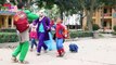Frozen Elsa & Spiderman  AT SCHOOL Learn COLOR! Anna is Teacher! w_ Prank Joker Hulk Superhero fun-JP
