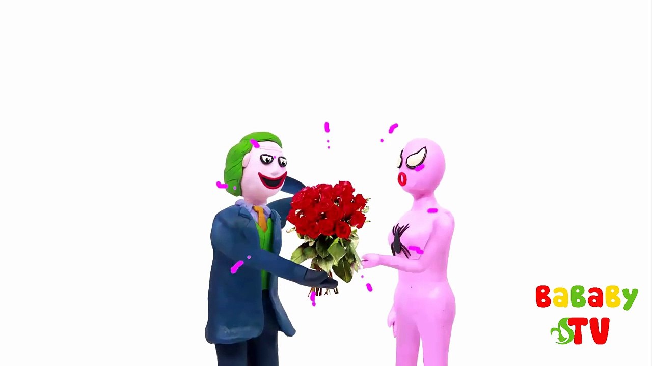 Spiderman and Spidergirl walked into the tacks! w_ PLAY DOH Spider Man vs Frozen Elsa animation-cLg_E3O