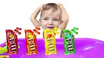 Bad Baby Crying Bath Learn Colors With Colorful M&M VS Minions Finger Family Song-xSv