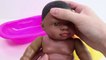 Baby Doll Orbeez Bath Time Nursery Rhymes Finger Song DIY How To Make Colors Slime Heel-h