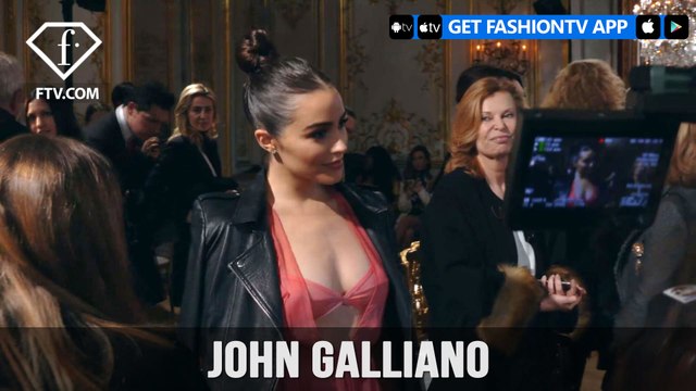 Paris Fashion Week Fall/WItner 2017-18 - John Galliano Front Row | FashionTV