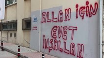 Bolu 'Allah Için Evet Inşallah' Yazısıyla Referandum Çalışması