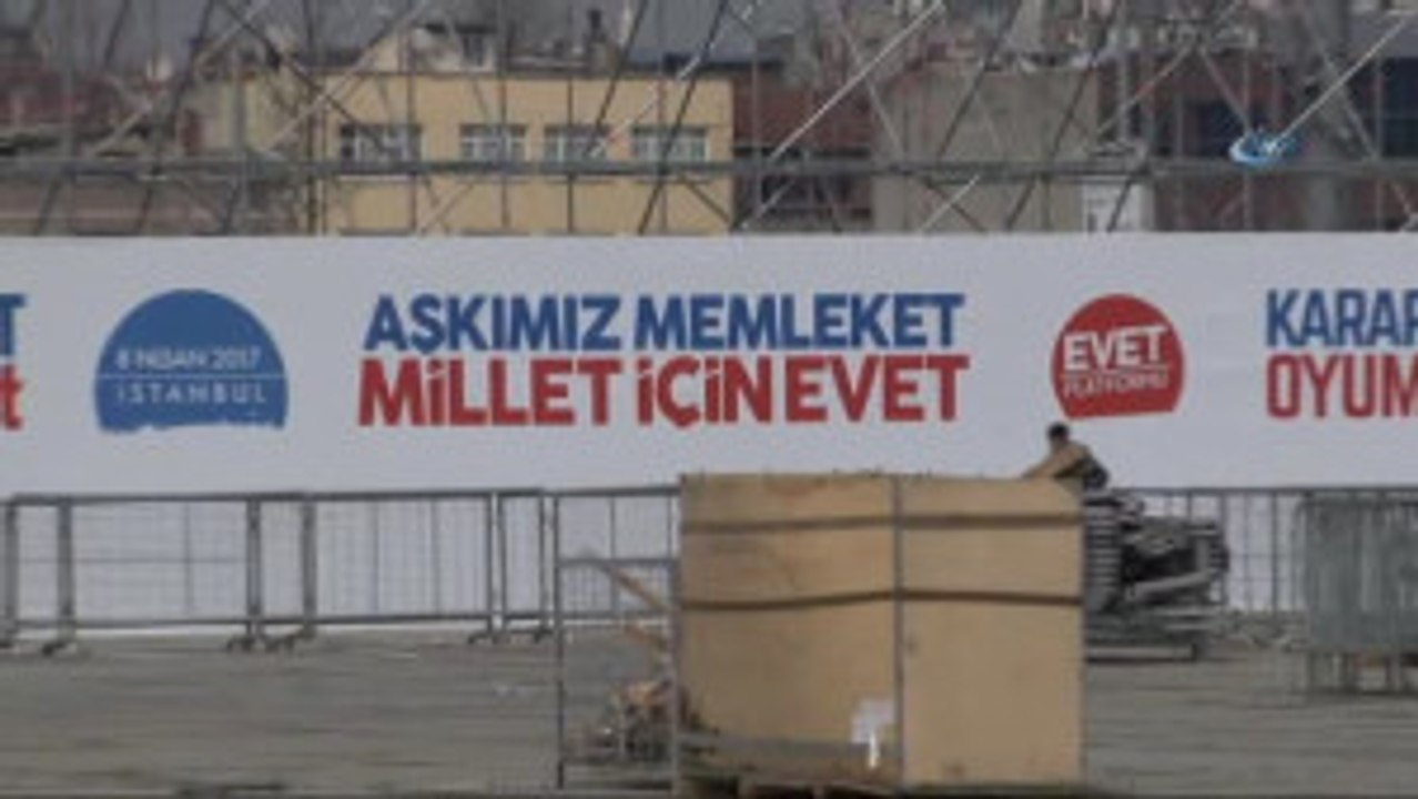 Büyük İstanbul Mitingi" Hazırlıkları Devam Ediyor... Miting Alanı Drone ile Havadan Görüntülendi