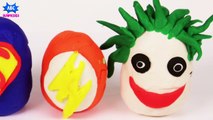 Superheroes Finger Family Rhymes Surprises _ Playasd Doh Superhero Surprise Eggs Finger Famil