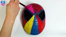 Learn Colors for Toddlers Spiderman Face Painting Finger Family Sodsang _ S