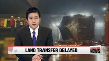 Sewol-ho ferry land transfer operation hits delay