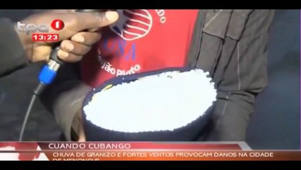 Caiu granizo em cidade angolana pela 1ª vez e a reação dos habitantes é surreal
