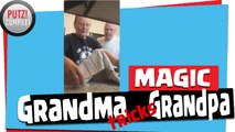 GRANDMA TRICKS GRANDPA INTO THINKING SHE PERFORMS MAGIC