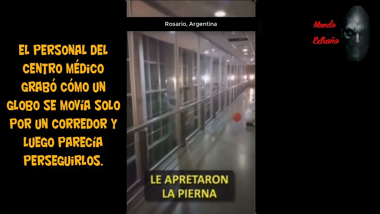 Un globo se desplaza solo y persigue a la gente en un hospital