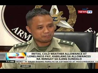 Pinagsamang hazard at combat pay para sa mga pulis at sundalo, pumapatak na P580 lang kada buwan