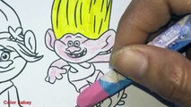 Coloring Pages Dreamworks TROLLS Coloring Book Videos for Children Learning Brilliant Colors