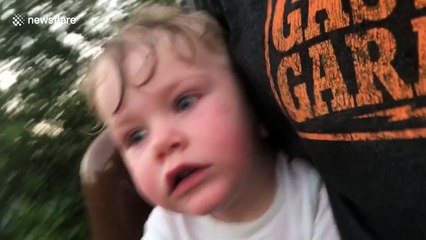 Boy, 2, 'terrified' on roller coaster