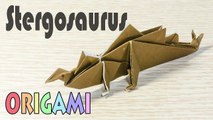 Origami Stergosaurus  - Paper Dinosaur Tutorial-8kk5bOL